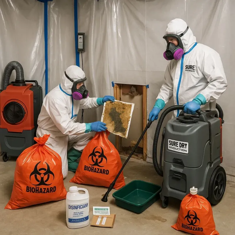 Contaminated Water Handling Protocols process in Blanchard, OK